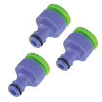 3 Conectores Fêmea Plástico com Bucha 1/2-3/4 Rosca Interna 3 Conectores Fêmea Plástico com Bucha 1/2-3/4 Rosca Interna