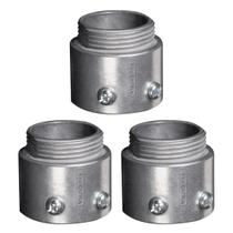 3 Conectores Sem Rosca Reto Cônico Alumínio 2/2 Tramontina