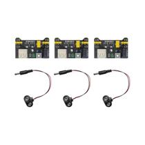 3 Conjuntos De Módulo De Fonte De Alimentação MB102 3.3V 5V Para Breadboard Sem Solda Com Clipe De 3 Conjuntos De Módulo De Fonte De Alimentação MB102 3.3V 5V Para Breadboard Sem Solda Com Clipe De