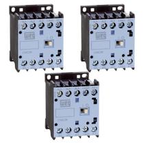 3 Contator Mini Weg 1NA 9A 220V CWC09 Tripolar 60Hz 3 Contator Mini Weg 1NA 9A 220V CWC09 Tripolar 60Hz