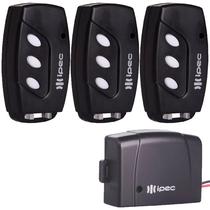 3 Controle Motor Portão 3 Canais + 1 Tx Car Farol Alto Carro Moto Garen Rcg Ppa Seg 433,92mhz Code Learn