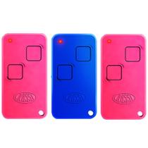 3 Controle Portão Ntx 433mhz Dz Nano Atto Dz3 Dz4 Bv Nano Deslizante Basculante Rosa Azul Rossi