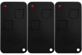 3 Controle Portão Rossi Ntx 433 Dz Nano Atto Dz3 Dz4 Bv Nano com Clip de Fixação