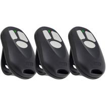 3 Controle Remoto Portão Eletronico 3 Canais 433,92mhz Code Learn Rcg Command Seg Garen Ppa