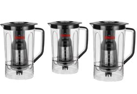 3 Copos Preto Liquidificador Mondial L-1200 BI L-1200 FB