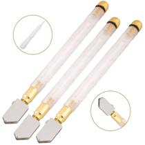 3 Cortador Vidro Espelho Caneta Transparente Riscador Diaman