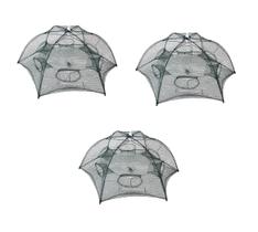 3 Covos Armadilha Para Camarão Lambari 6 Bocas Guarda Chuva