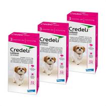 3 Credeli Antipulgas Carrapatos 112,5mg 2,5- 5,5kg 03 Comp.