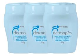 3 Creme Hidrata e Restaura Pés Dermopés 55g Abelha Rainha (Azul) 3 Creme Hidrata e Restaura Pés Dermopés 55g Abelha Rainha (Azul)