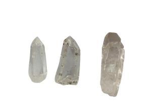 3 Cristal Lemúria Extra Vibrado Ponta Retificada 40 a 60mm