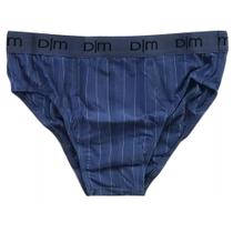 3 Cueca Microfibra Slip Adulto Risca Giz Dom Marco 8055 Só P 3 Cueca Microfibra Slip Adulto Risca Giz Dom Marco 8055 Só P