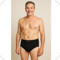 3 Cuecas Tradicional Com Abertura Helanca Adulto Click 120