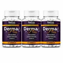 3 dermaplus original 60 cápsulas