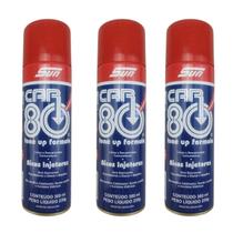 3 Descarbonizante Car 80 Limpa Bico Injetor TBI Carburador