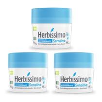 3 Desodorante Creme Herbissimo Sensitive Antitranspirante
