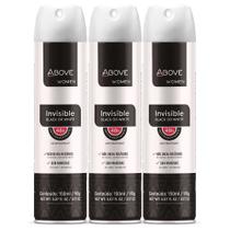 3 Desodorantes Invisible 150ml Above Women