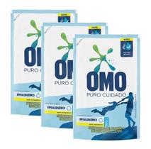 3 Detergente LAVA ROUPA Liquido Omo Puro Cuidado Sache 900ml 3 Detergente LAVA ROUPA Liquido Omo Puro Cuidado Sache 900ml