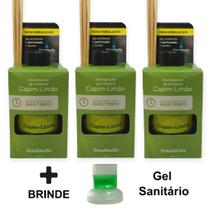 3 Difusor Ambiente Capim Limão Casa Vareta Aromatizador Difusor 280ml Marca Senalândia - Envio Já
