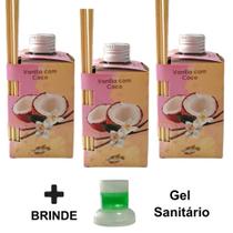 3 Difusor Ambiente Casa Vareta Luz Aromas Aromatizante Odorizador 280ml Aromatizador Top - Envio Já