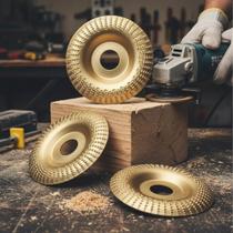 3 Disco de Desbaste 4 Polegadas 100mm 22,23mm Esculpir Madeira Angular Esmerilhadeira Lixadeira