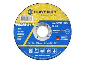 3 Discos de Corte Inox 5x1 115X1,0X22,2 P/ Aços e Aço Inox