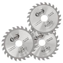 3 Discos De Madeira 24 Dentes 110mm Para Serra Mármore 3 Discos De Madeira 24 Dentes 110mm Para Serra Mármore
