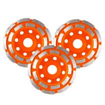 3 Discos Desbaste Segmentado Concreto Mármore Esmerilhadeira