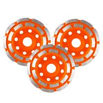 3 Discos Desbaste Segmentado Concreto Mármore Esmerilhadeira