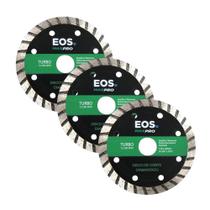 3 Discos Serra Mármore Diamantado Turbo 110M Dsmt110 - Eos