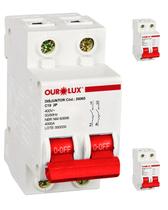 3 Disjuntor 2 Polos 10 Amperes Curva C Ourolux