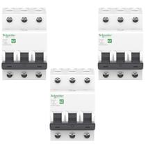 3 Disjuntores Tripolar Din 3ka 3p C 20a - Schneider Ez9f33320