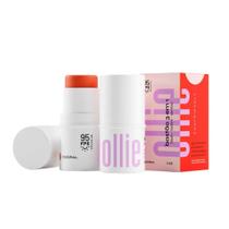 3 em 1 Blush, Batom e Sombra Ollie Coral FPS95 4,5g 3 em 1 Blush, Batom e Sombra Ollie Coral FPS95 4,5g