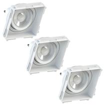 3 Embutido No Frame Ar70 Quadrado Recuado Save Energy