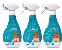 3 EnziMac Spray 500ml Elimina Odores E Manchas - Labgard