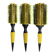 3 Escova De Cabelo Redonda Cerdas Duplas Profissional Grande 3 Escova De Cabelo Redonda Cerdas Duplas Profissional Grande