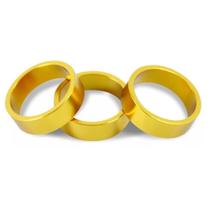 3 Espaçadores 5mm Para Caixa Direção Bike Dourado Kombat Bicicleta 3 Espaçadores 5mm Para Caixa Direção Bike Dourado Kombat Bicicleta