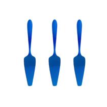 3 Espatulas Para Bolo 24cm Lovers Cor Azul Gourmet Mix