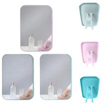 3 Espelhos Retangular de Mesa com Suporte Maçã P/ Maquiagem