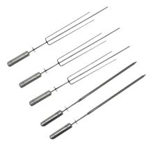 3 Espetos Tridentes Inox + 2 Espetos Picanha para Kit Giratória Brasa Grill