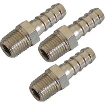 3 espigao rosca 1/8 bsp x mangueira 1/4 latão niquelado