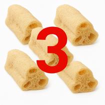 3 Esponjas Bucha Vegetal Natural Limpeza Profunda Esfoliaçao - sit antonio