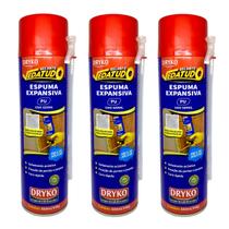 3 Espuma Expansiva PU 500ml Isolamento Acústico Porta Janela Telhado Batente AutomotivoProfissional