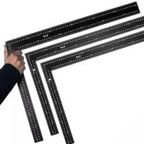 3 Esquadros Profissional Em Aço Carbono 24'' 600mm X 400mm 3 Esquadros Profissional Em Aço Carbono 24'' 600mm X 400mm