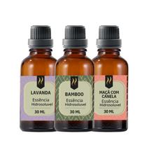 3 Essências A Base De Água Hidrossolúvel 30ml Nattuaromas