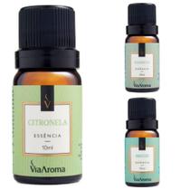 3 Essências Aromáticas Via Aroma Citronela - Bamboo - Breeze 10ml 3 Essências Aromáticas Via Aroma Citronela - Bamboo - Breeze 10ml