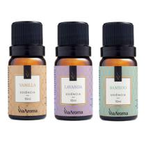 3 Essências de Vanilla - Lavanda - Bamboo - Via Aroma 10ml 3 Essências de Vanilla - Lavanda - Bamboo - Via Aroma 10ml