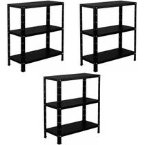 3 Estantes Armário De Aço Multiuso 60cm Resistente 3 Bandejas Para Loja Sala Livros Estoque Cozinha Almoxarifado 3 Estantes Armário De Aço Multiuso 60cm Resistente 3 Bandejas Para Loja Sala Livros Estoque Cozinha Almoxarifado