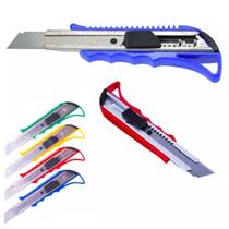 3 Estiletes Profissional De Metal Multiuso 18mm Com Trava