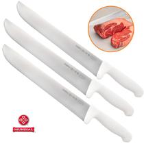 3 Facas 12 Polegadas Mundial Açougue Cozinha e Restaurante Cabo Antibacteriano Certificado