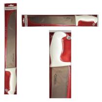 3 Facas Açougueiro Profissional Inox cabo branco 12 polegadas